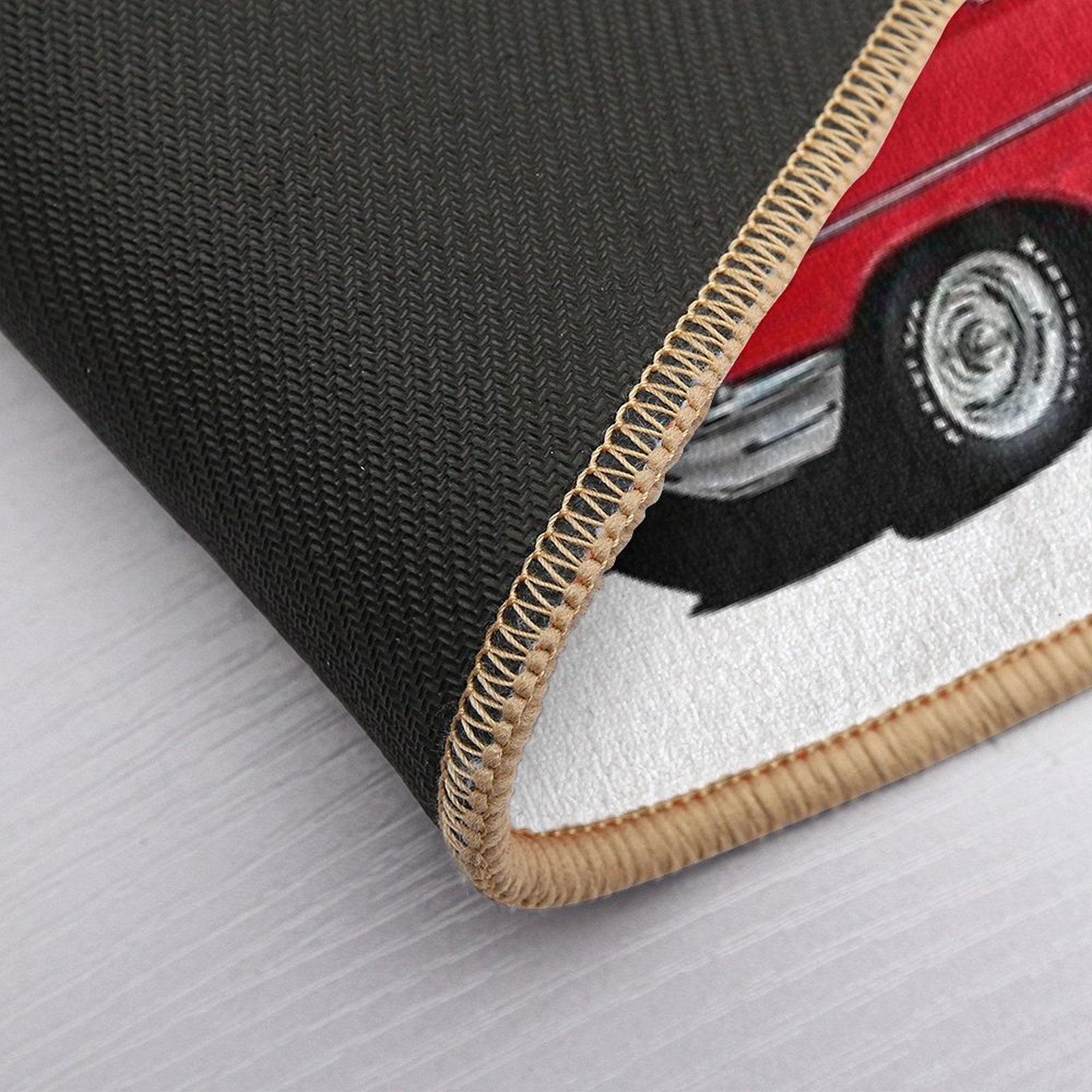 Three Bel Airs  Easy To Clean Bath Mat