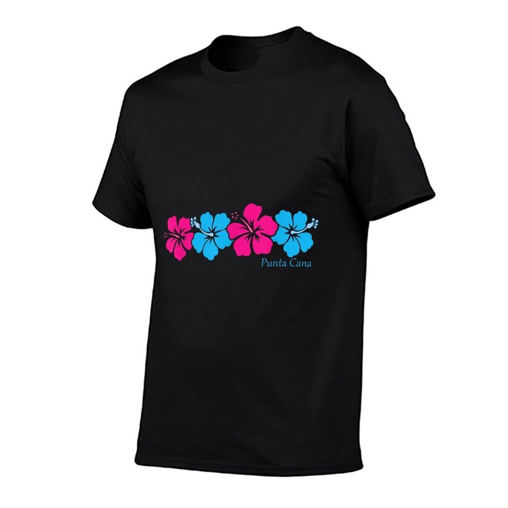 Punta Cana Souvenir Colorful Hibiscus Flower Womens Vacation  Classic T-Shirt