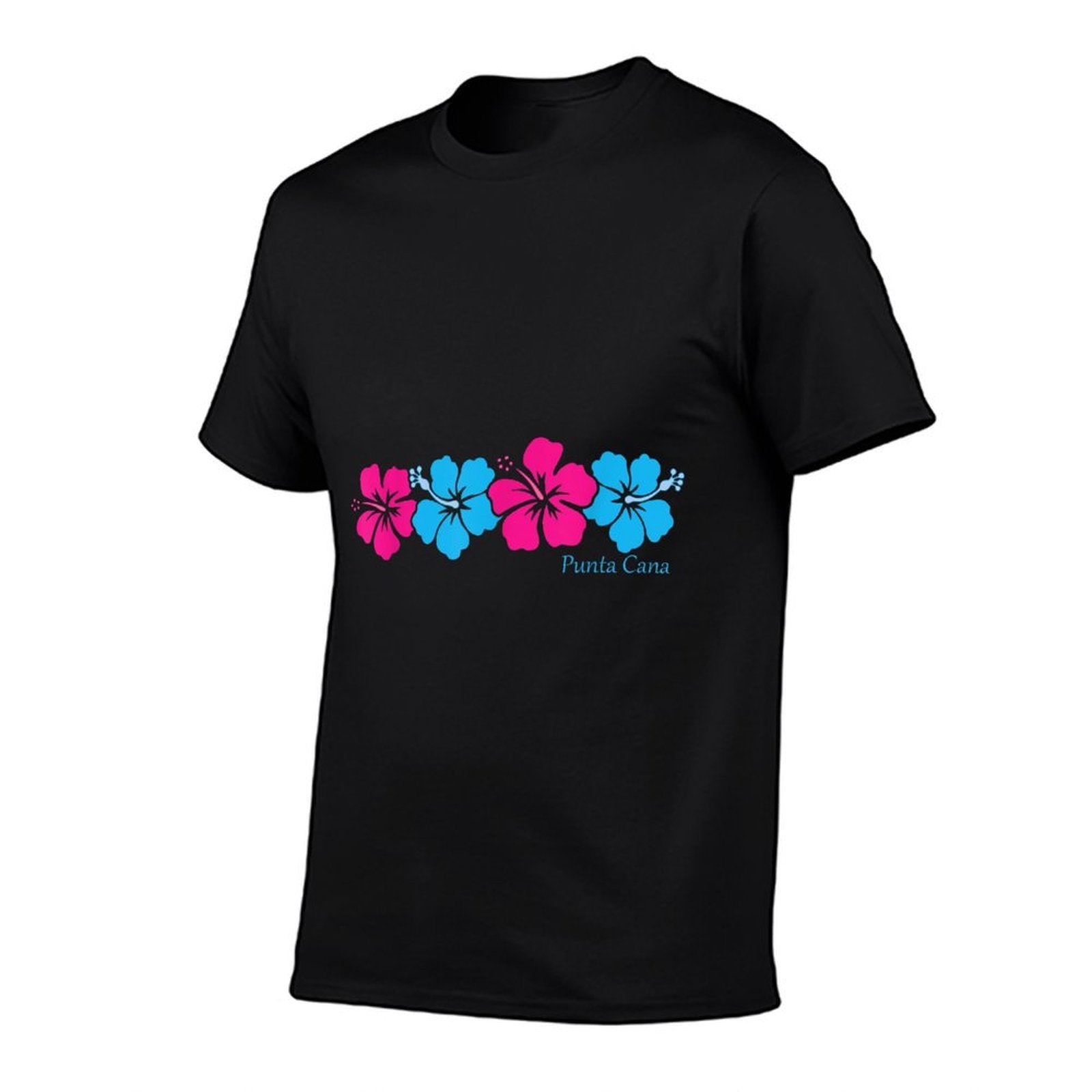 Punta Cana Souvenir Colorful Hibiscus Flower Womens Vacation  Classic T-Shirt