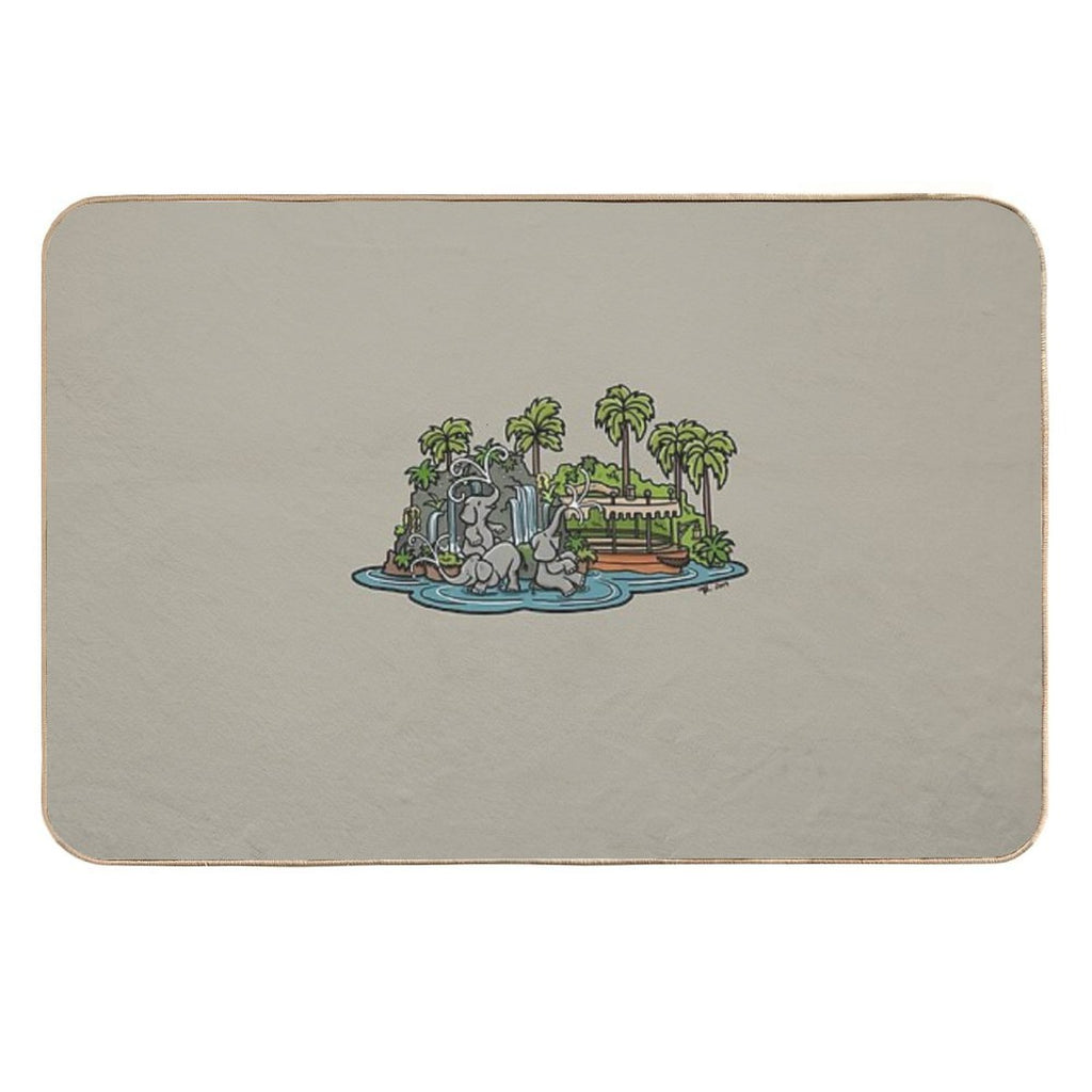 Jungle  Easy Maintenance Bath Mat