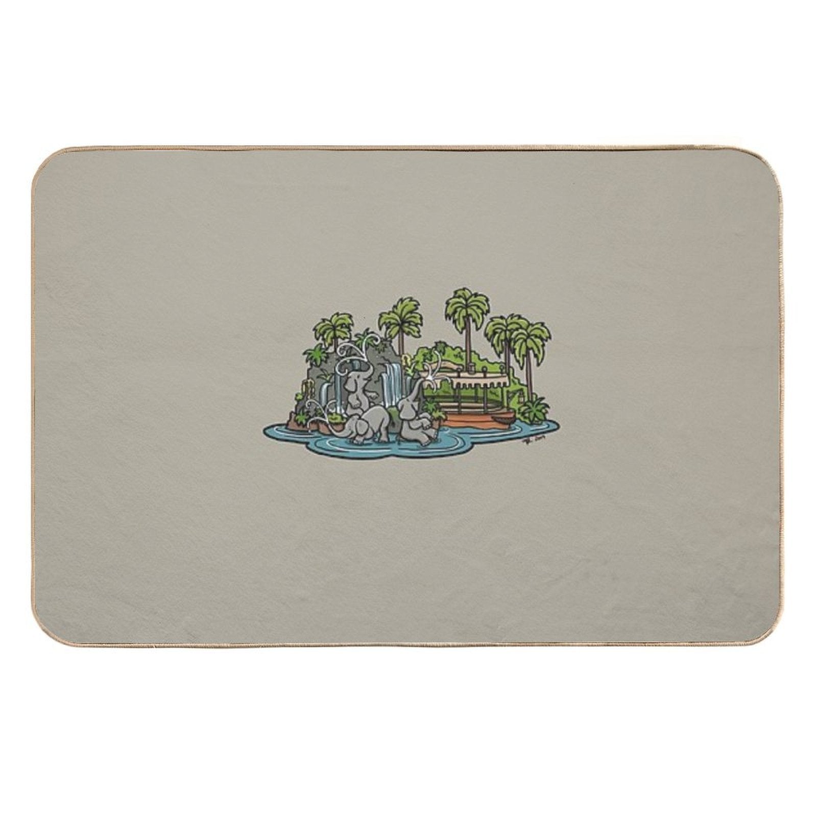 Jungle  Easy Maintenance Bath Mat