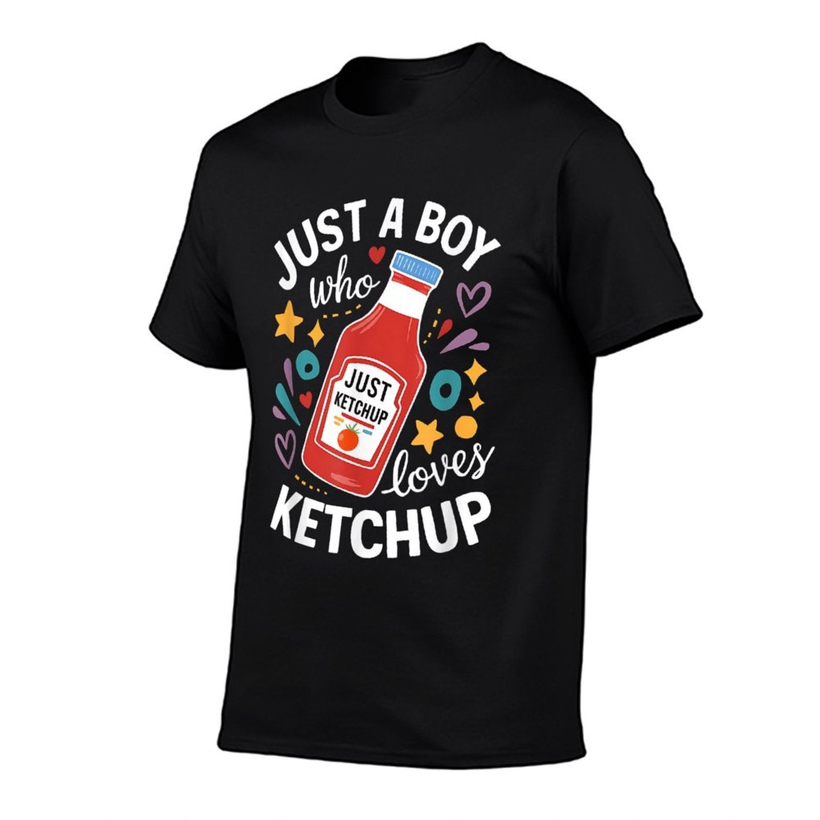 Funny Ketchup Costume Kids Just A Boy Who Loves Ketchup  Eco-friendly Material T-Shirt