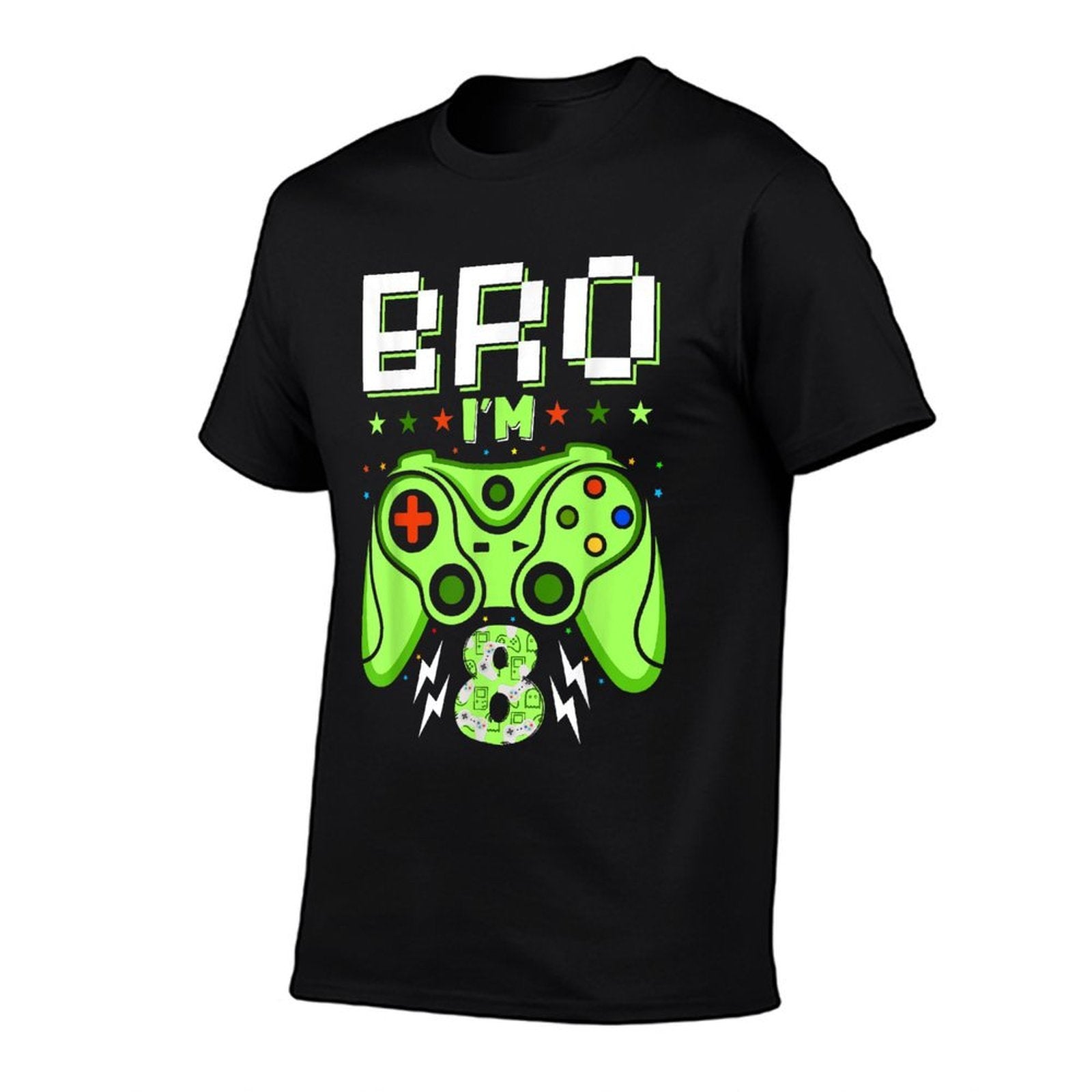 8th Birthday Boy Bro I’m 8 Year Old Video Gamer Eight Bday  Lightweight T-Shirt