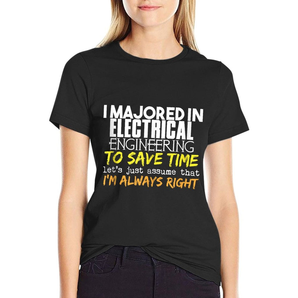 Electrical Engineering Major Gift for Back to School Gift  Moisture-wicking T-Shirt