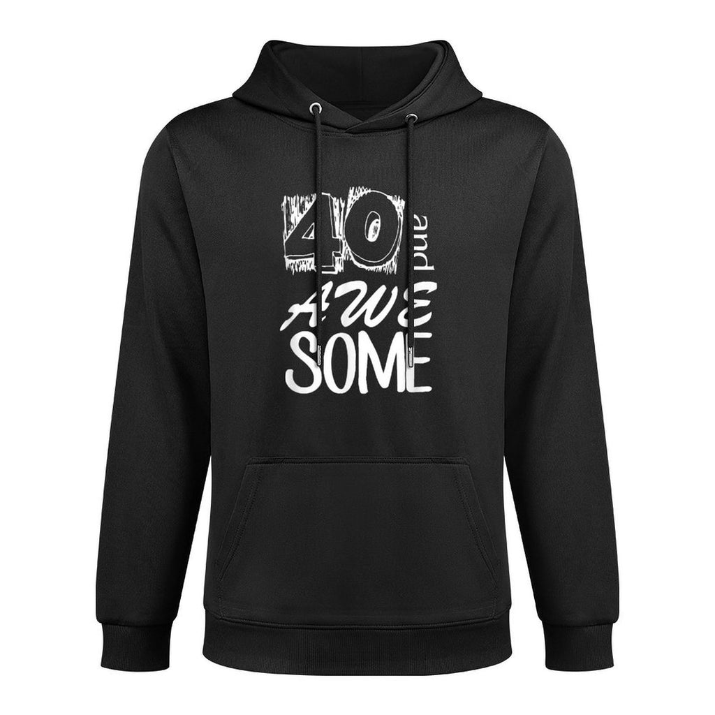 40th Birthday T For Men & Women Kangaroo Pocket Hoodie