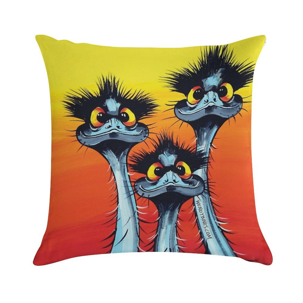 We Didn't Do It ! Soft Fade-Resistant Throw Pillow