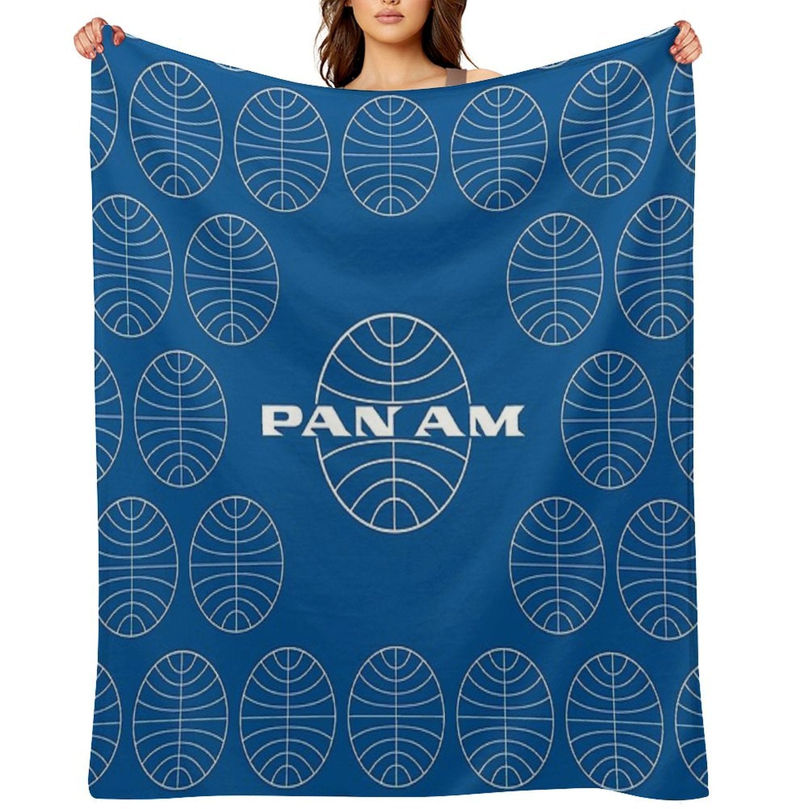 Pan Am  Pan American Airways  Classic Pattern Design Multi-functional Throw Blanket