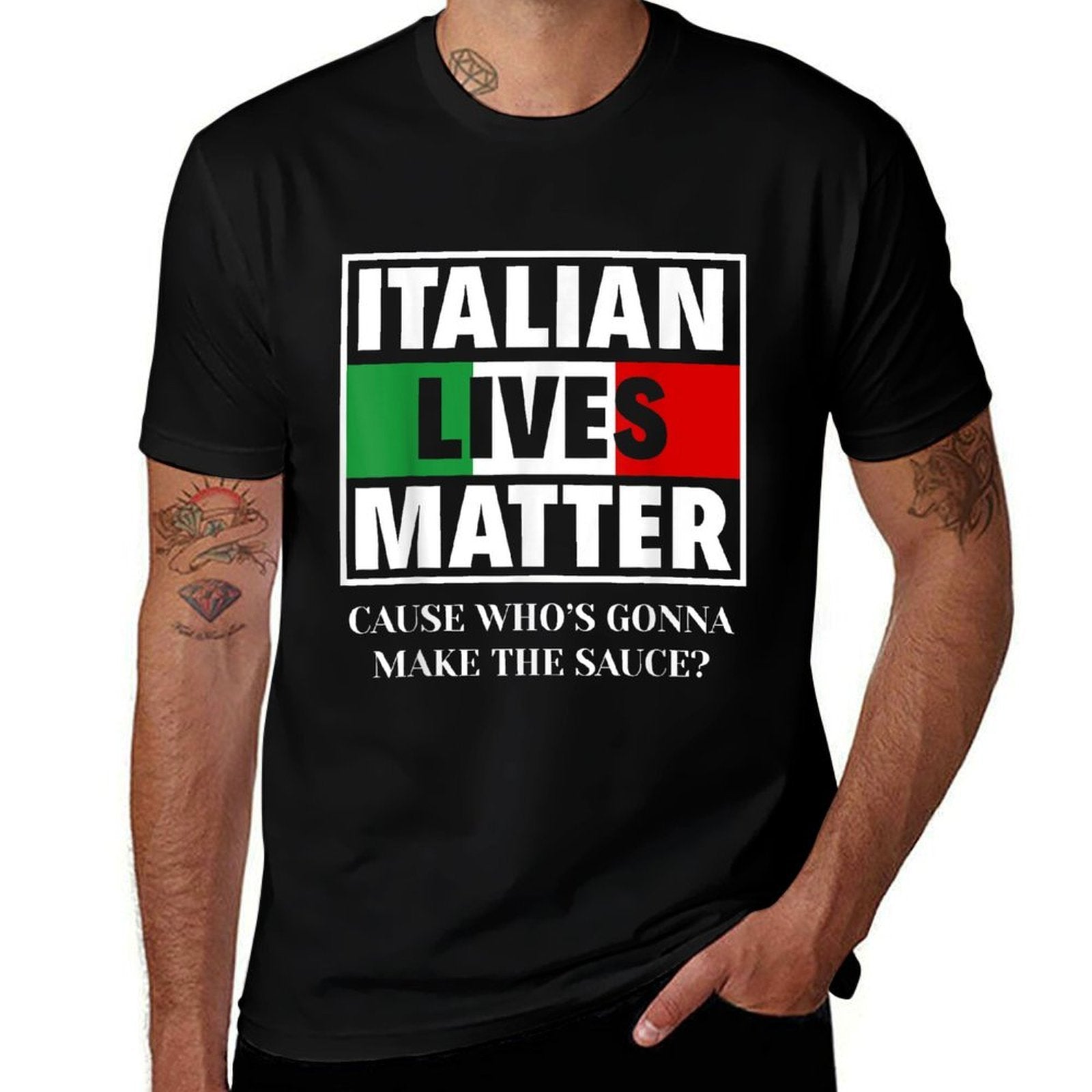 Italian Lives Matter Cook Funny Italy Italian  Moisture-wicking T-Shirt