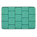 Tiki Time - Aqua Version!  Absorbent Bath Mat