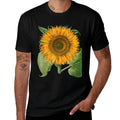 Vintage Giant Sunflower, Summer Garden Flower  Soft T-Shirt