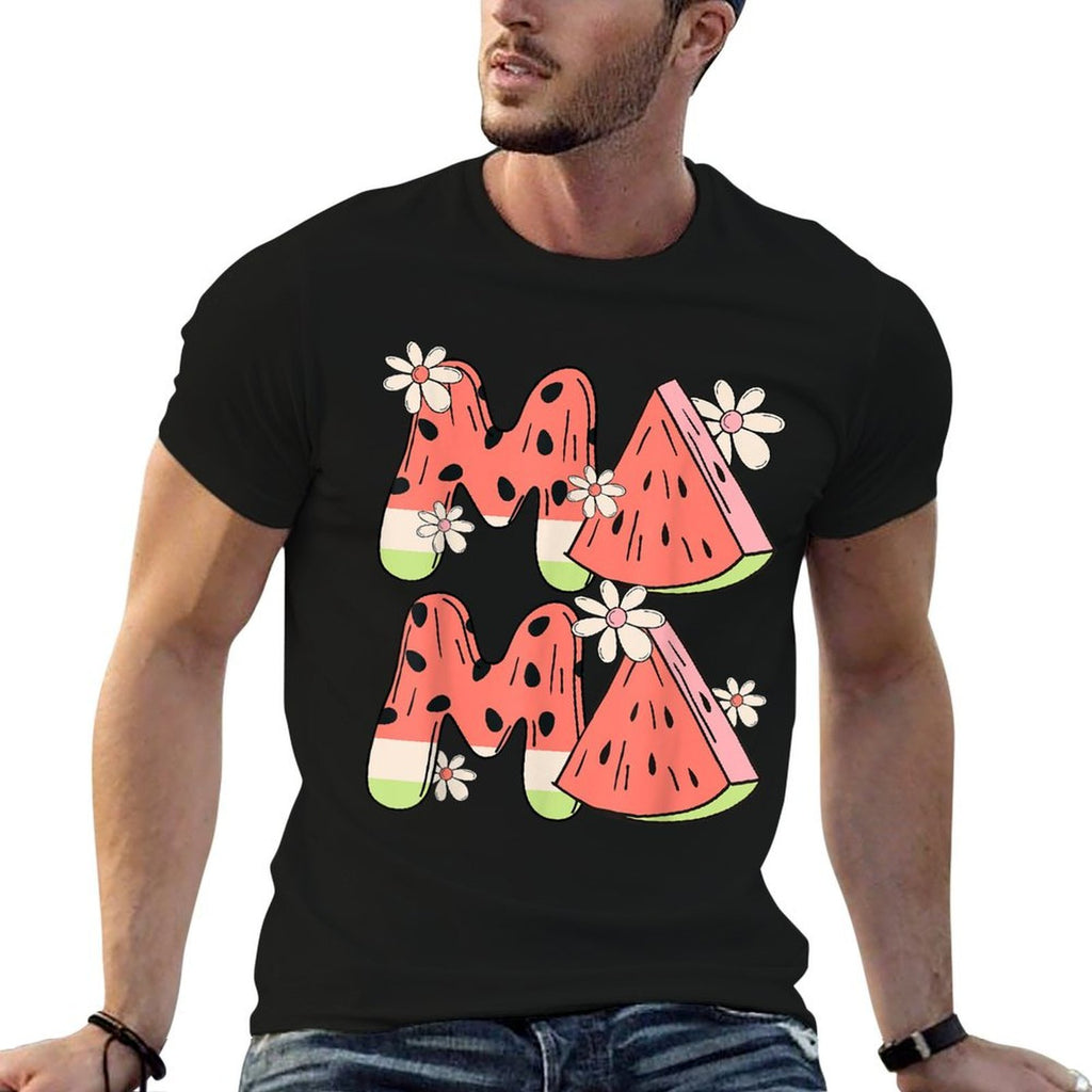 Mama Watermelon Funny Summer Fruit Great Mothers Day  Eco-friendly Material T-Shirt