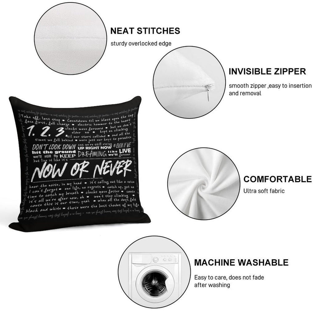 Now Or Never Julie And The Phantoms Soft Easy Maintenance Throw Pillow