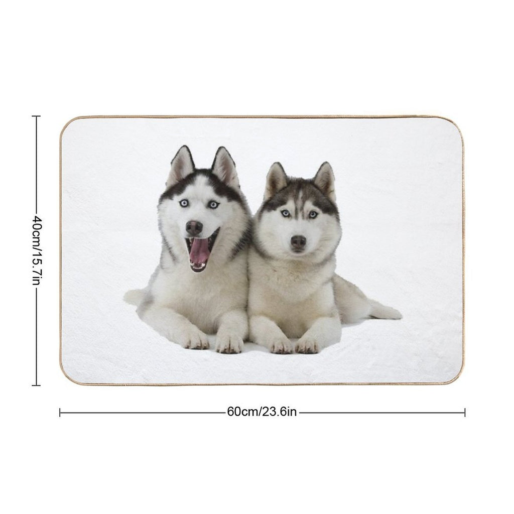 Huskies!  Multi-Purpose Bath Mat