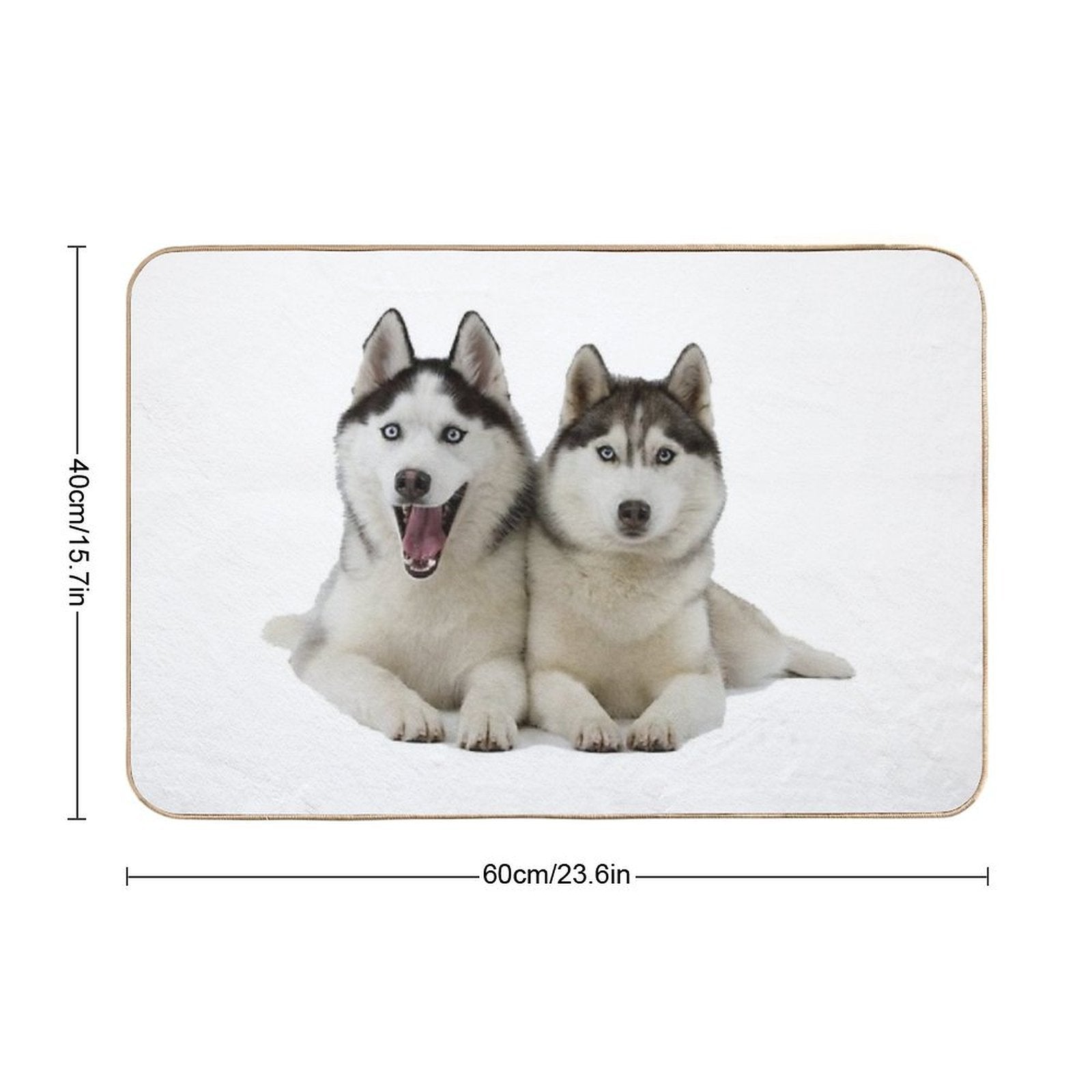 Huskies!  Multi-Purpose Bath Mat