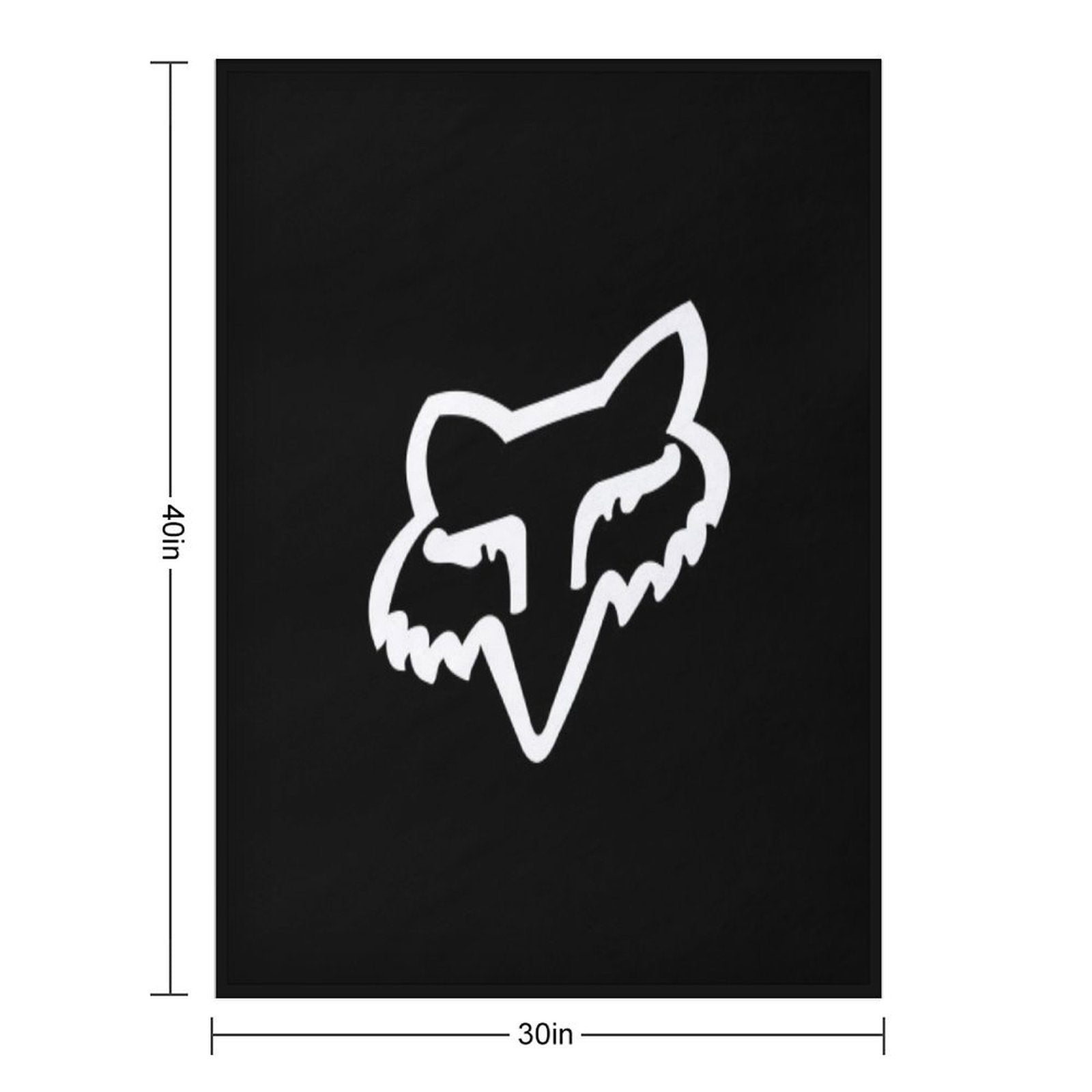 FOX LOGO AUTH RACING Wrinkle-free Throw Blanket