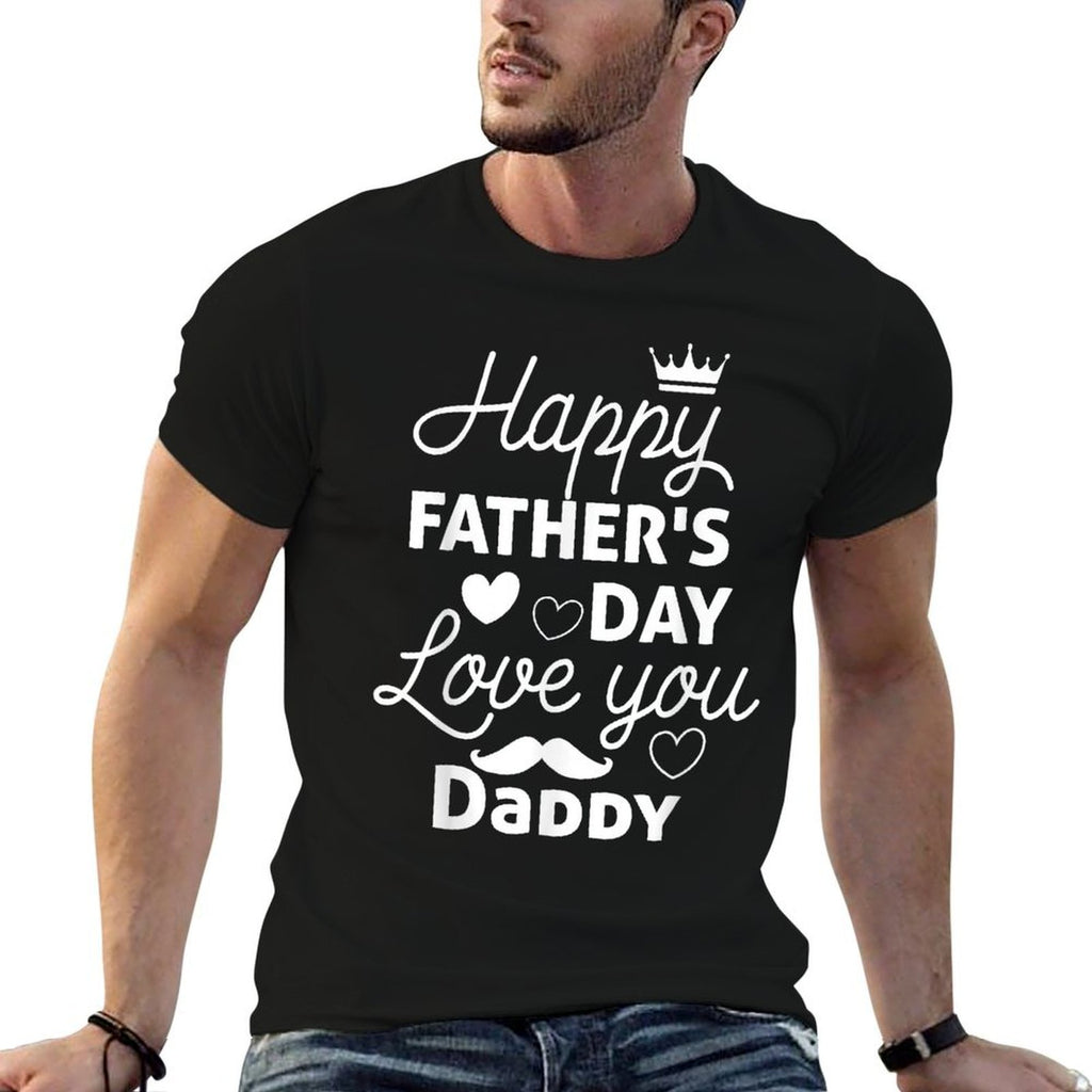 Happy Fathers Day Daddy 2025 for Dad Kids  Lightweight T-Shirt