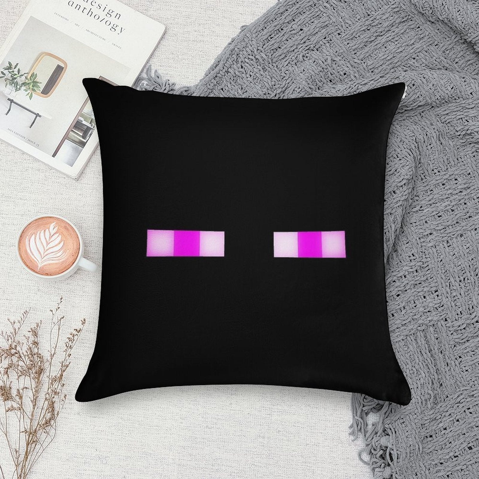 Enderman Soft Shrink-Resistant Throw Pillow