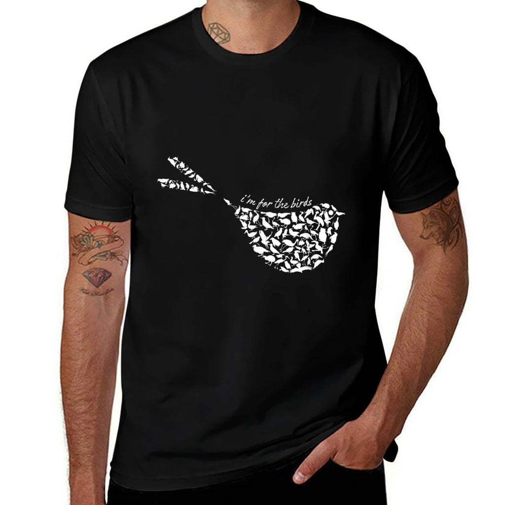 Im For The Birds Minimalist Funny  Lightweight T-Shirt