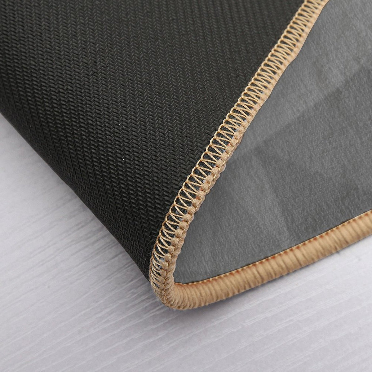 Gray Gradient Geometric Mesh Pattern Grey Elegant Design  Multi-Purpose Bath Mat