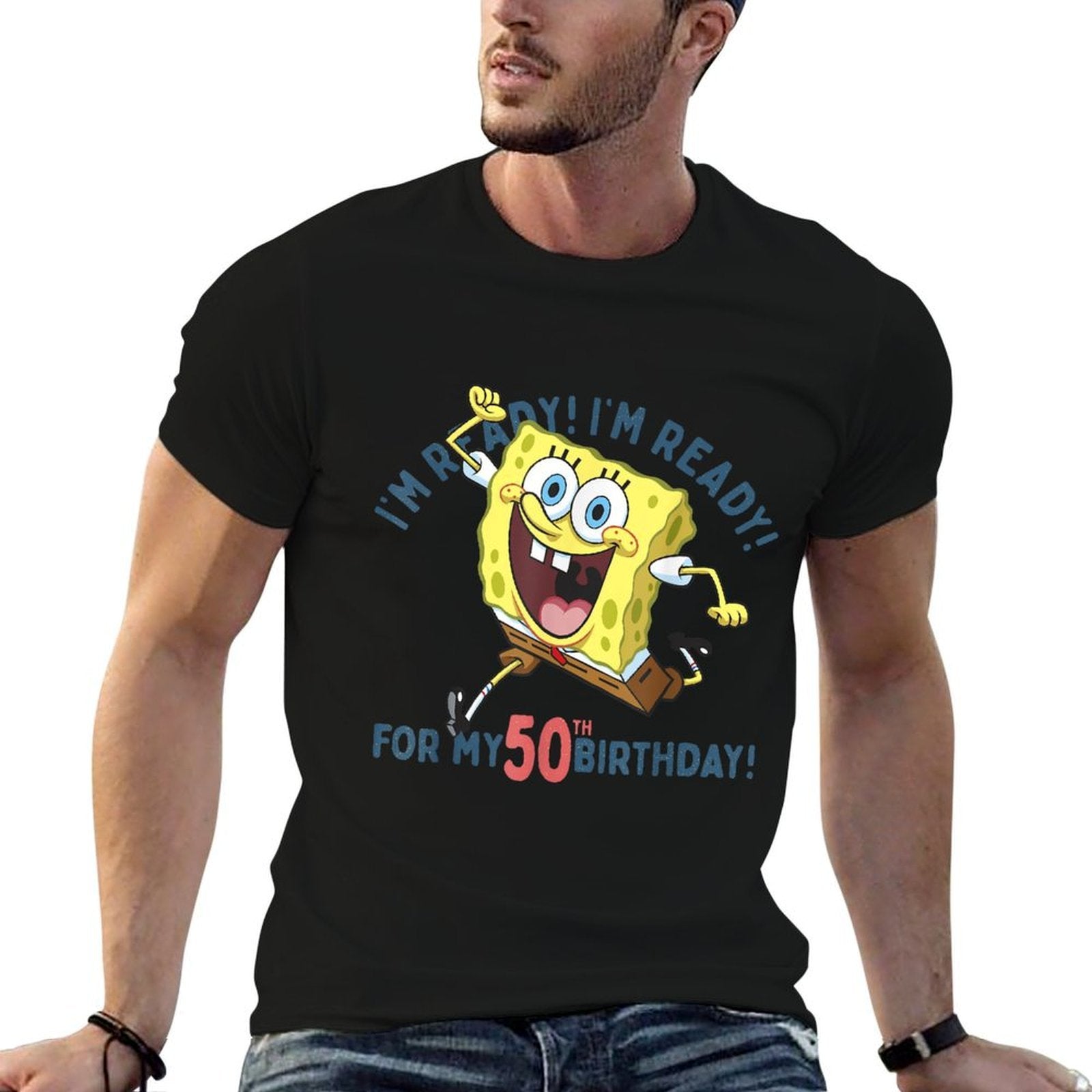 Nickelodeon SpongeBob SquarePants Ready For My 50th Birthday  Soft T-Shirt