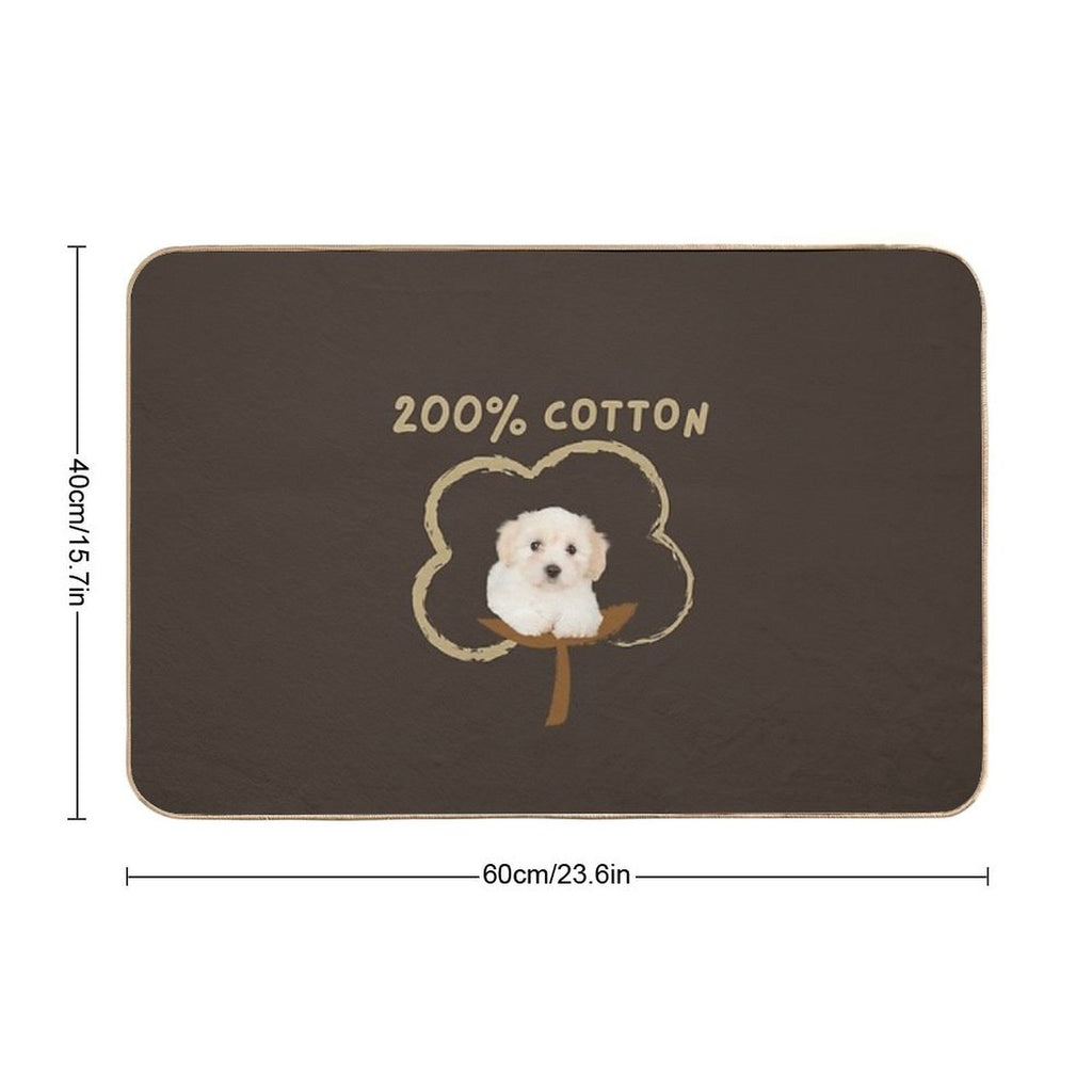 200 Cotton - Cute Funny Gift for Coton De Tulear Owners - Birthday Gift for Mothers Day, Fathers Day, Christmas, Thanksgiving F  Multi-Purpose Bath Mat