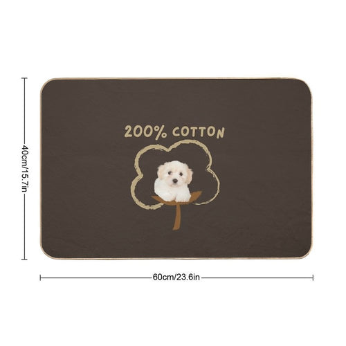 200 Cotton - Cute Funny Gift for Coton De Tulear Owners - Birthday Gift for Mothers Day, Fathers Day, Christmas, Thanksgiving F  Multi-Purpose Bath Mat