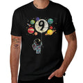 9 Years Old Birthday Boy Gifts Astronaut 9th Birthday  Fade-proof Color T-Shirt