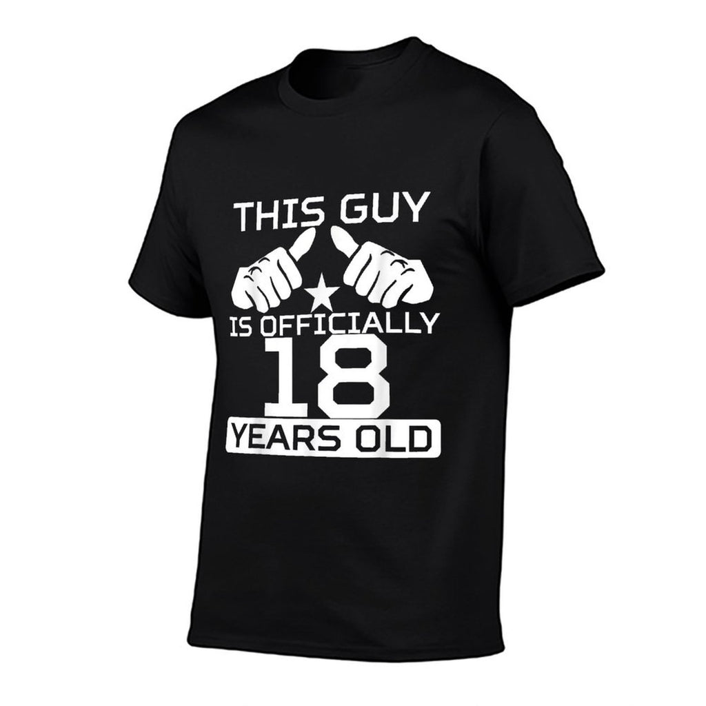 This Guy Is Officially 18 Years Old 18th Birthday  Polyester Blend T-Shirt