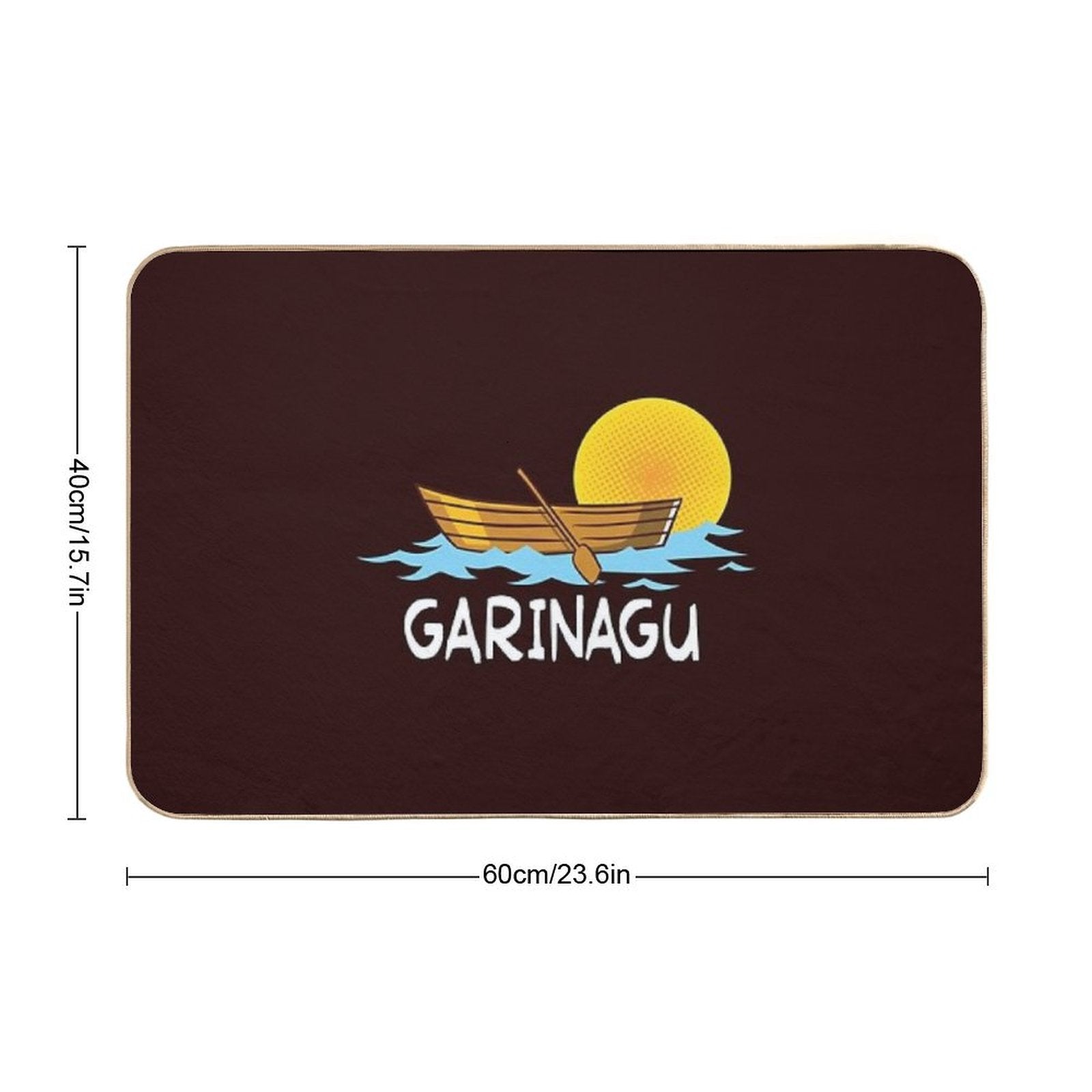 Garinagu Sunset at Sea  Non-Slip Bath Mat