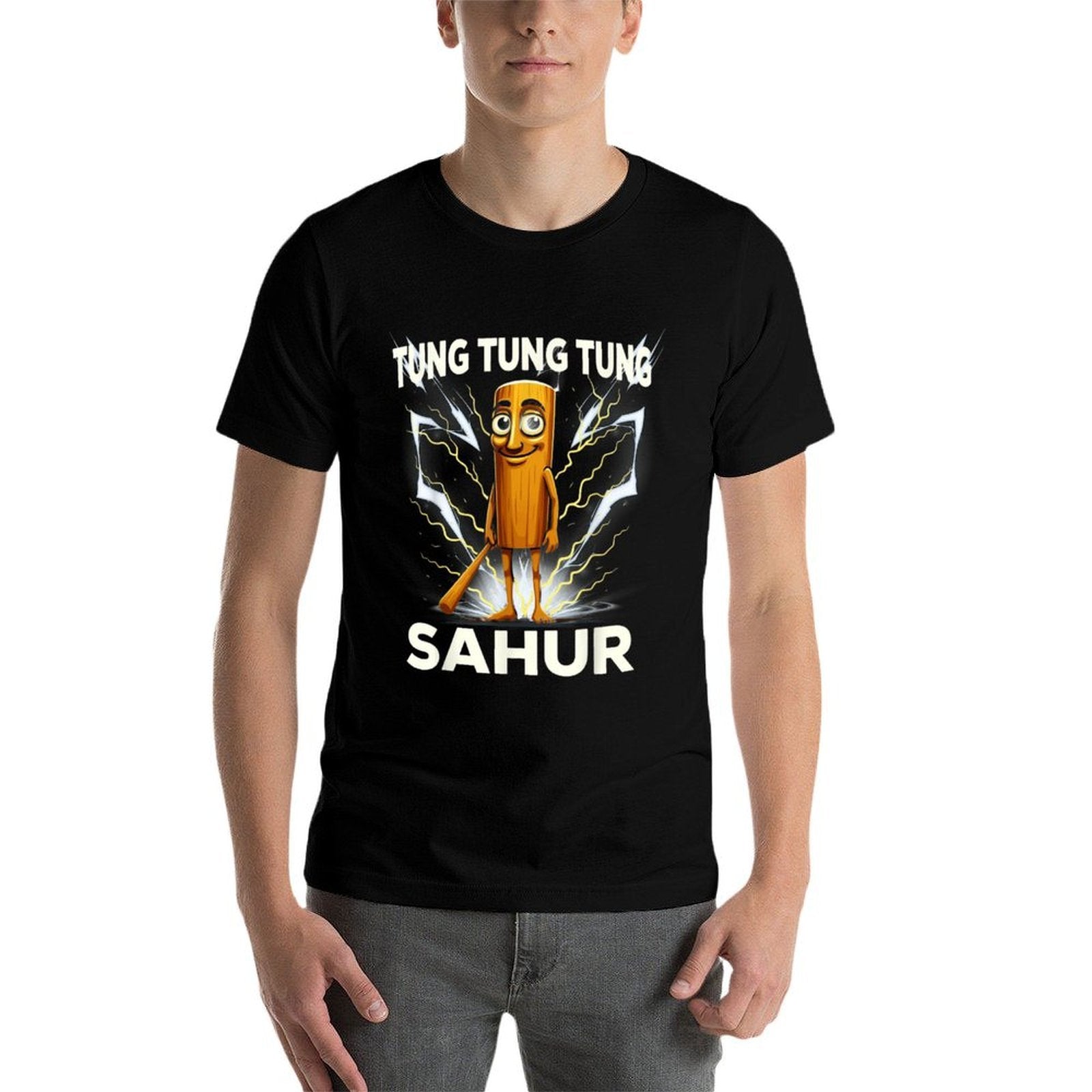 Tung Tung Tung SAHUR Italian BRAINROT Meme Funny Absurd  Odor-resistant T-Shirt