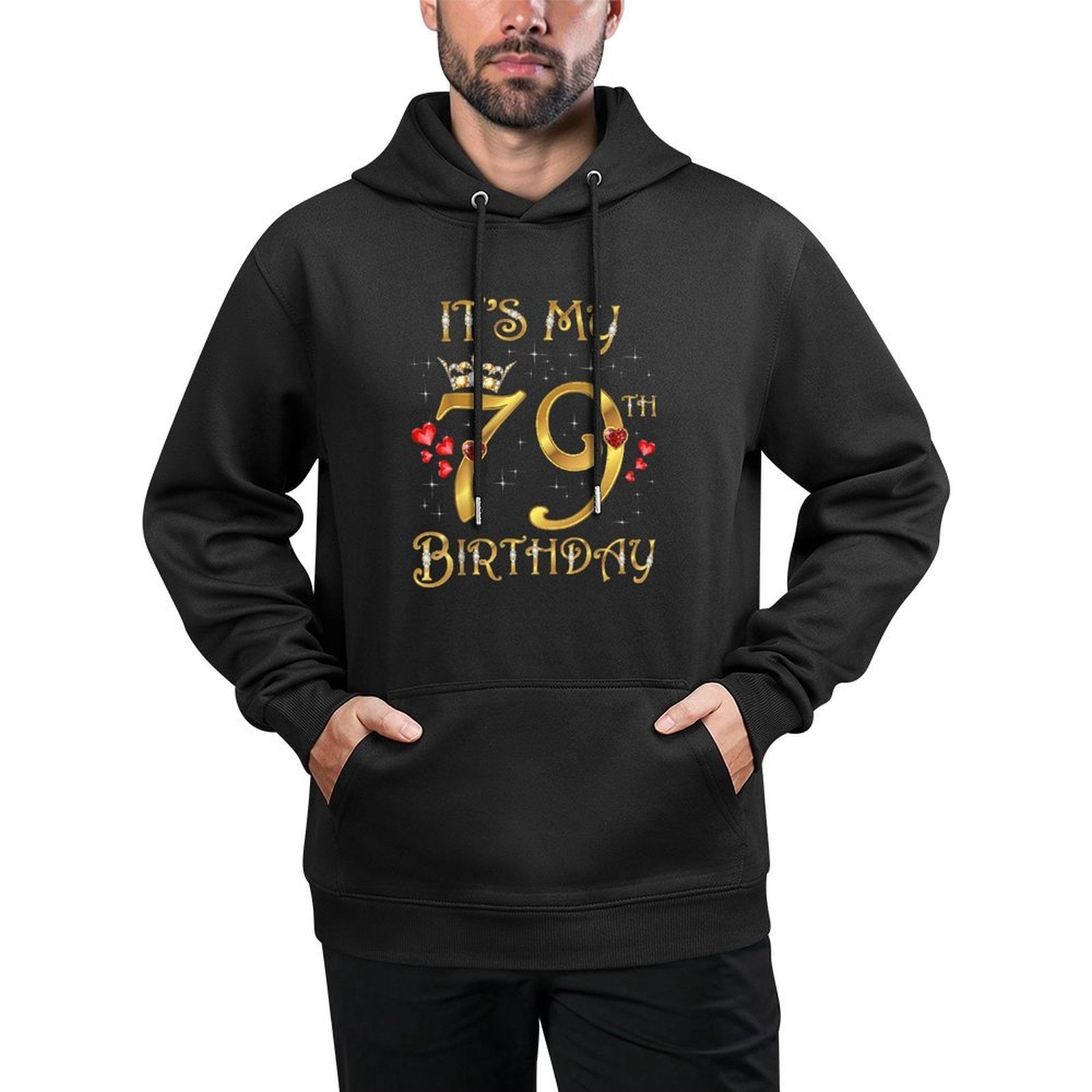 It's My 79th Birthday, 79 Years Old, 79th Birthday Queen Adjustable Hood Hoodie