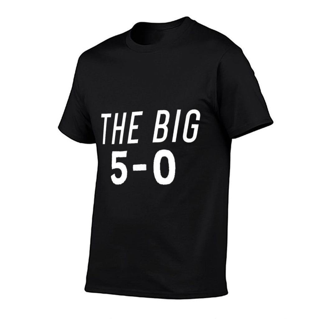 50th Birthday Gifts - The Big 5-0  Polyester Blend T-Shirt