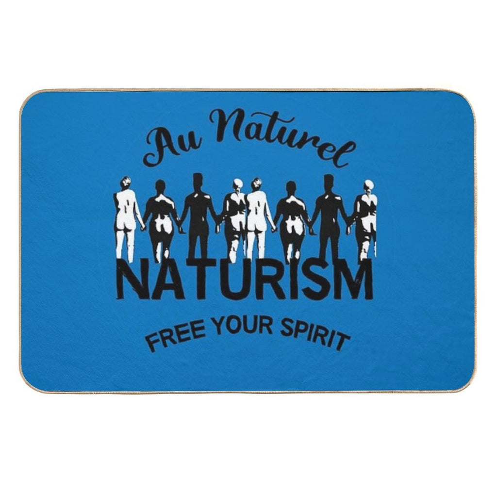 Naturism Gifts - Nudist Shirts - Naturist Bags - Beach Gifts - Lifestyle Gifts - Nude  Repositionable Bath Mat