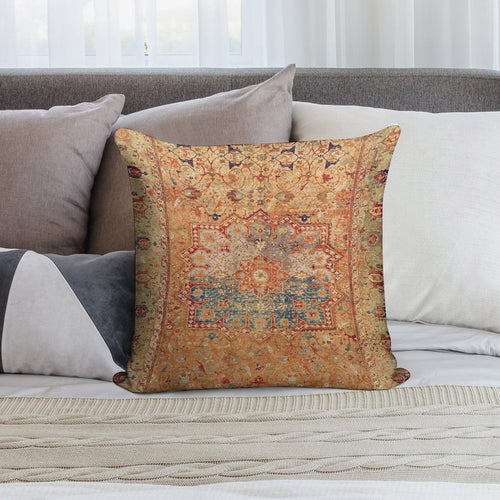 16th Century Persian Carpet Print Soft Style Accent Throw Pillow