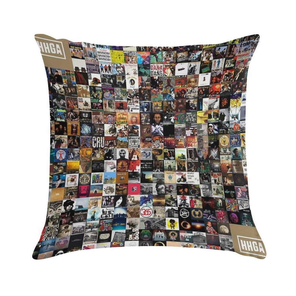 Greatest Hip Hop Albums 1986 - 2018 Soft Fade-Resistant Throw Pillow