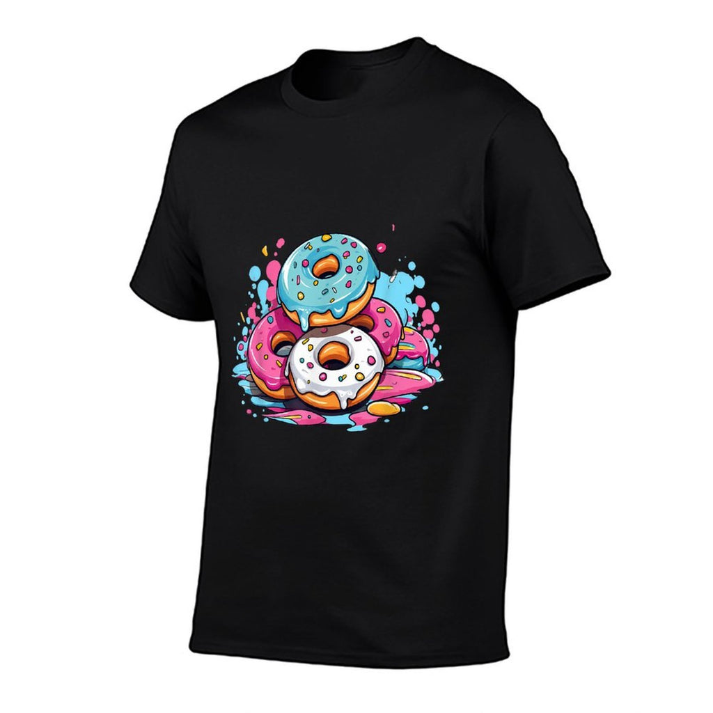 Colorful Donut I Kids Donut  Slim-fit Cut T-Shirt