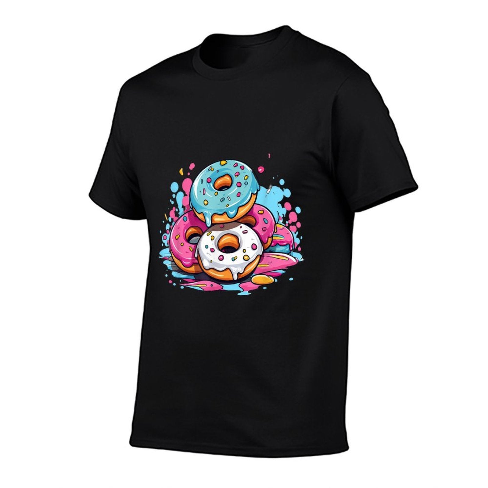 Colorful Donut I Kids Donut  Slim-fit Cut T-Shirt