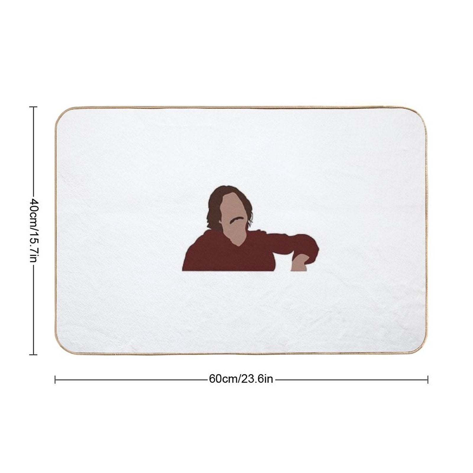 College Nick from New Girl  Dirt-Trapping Bath Mat