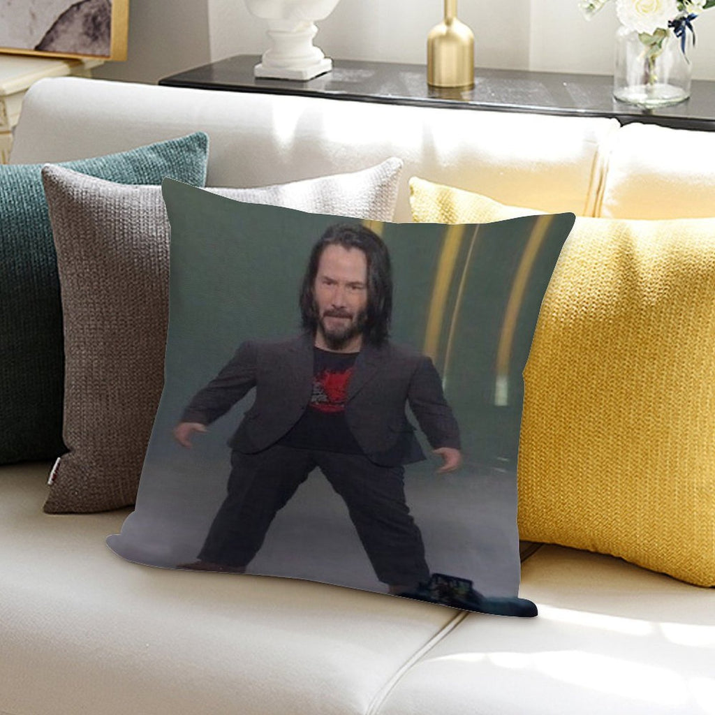 Baby Keanu Reeves Soft High-Density Material Throw Pillow