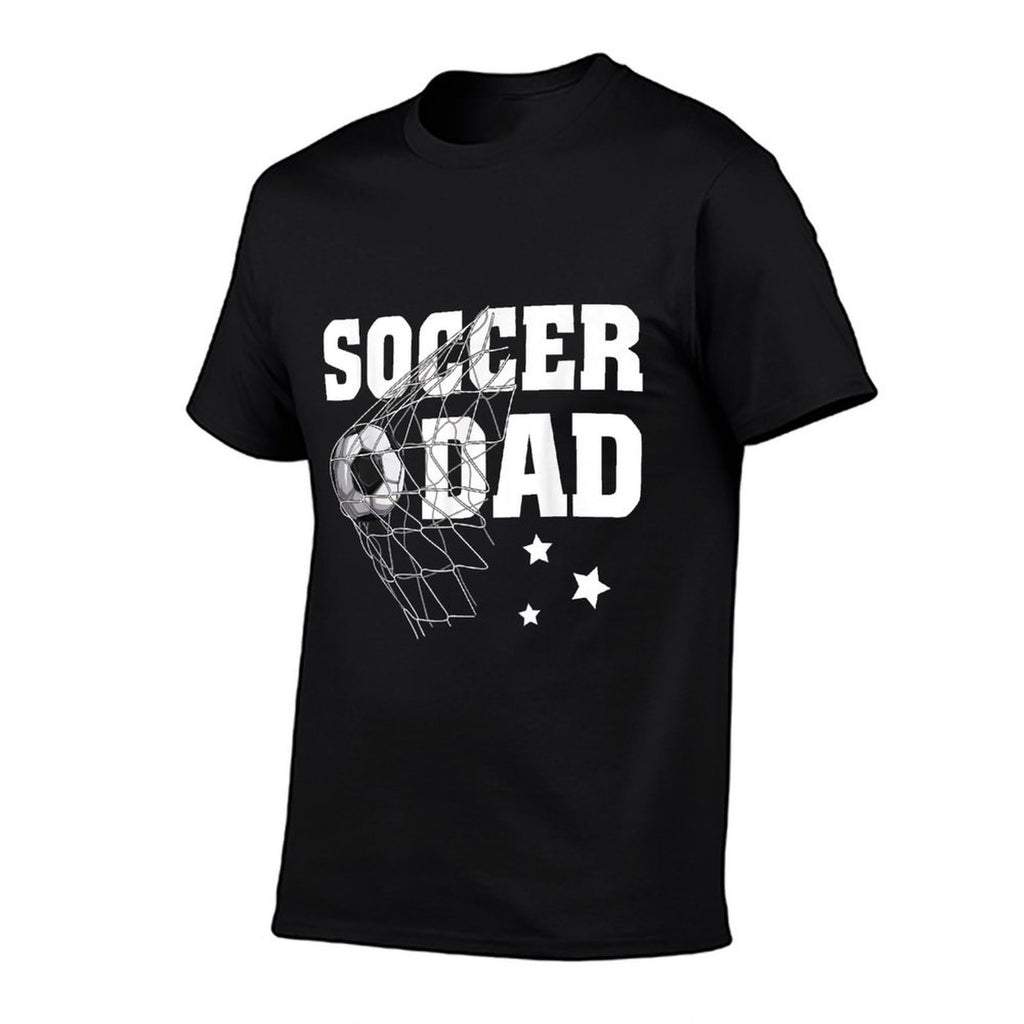 Funny Soccer Dad Daddy Soccer Sport Lover Fan Fathers Day  Heathered Texture T-Shirt