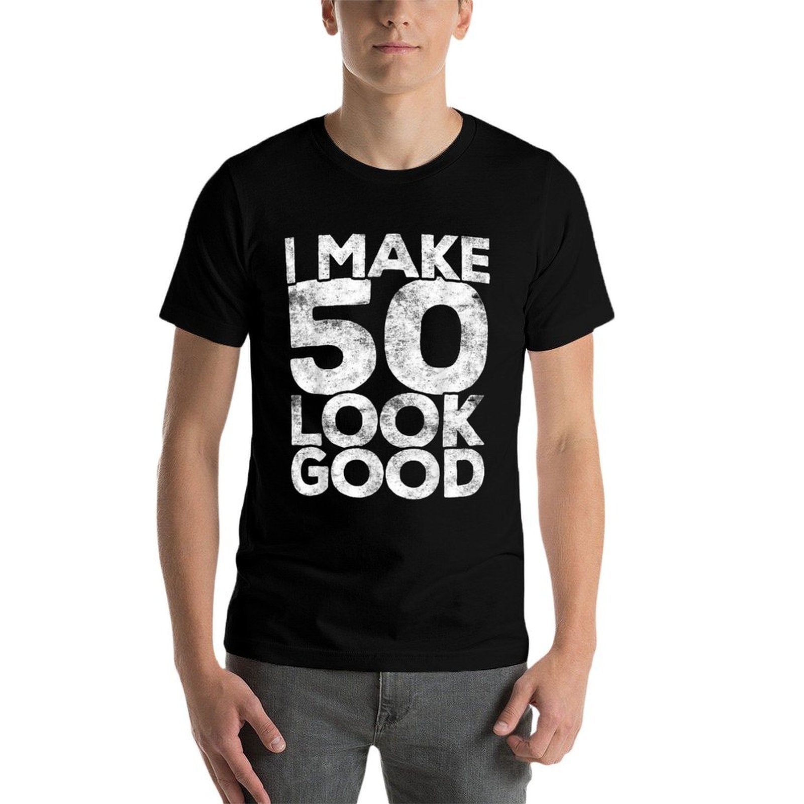 I Make 50 Look Good 50th Birthday  Lightweight T-Shirt