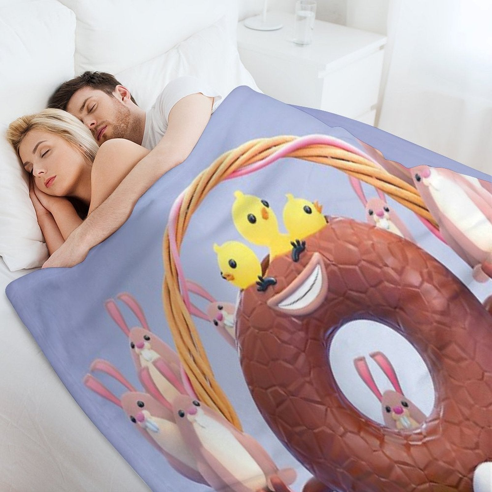 Daisy Donut Indulges Quick-dry Throw Blanket