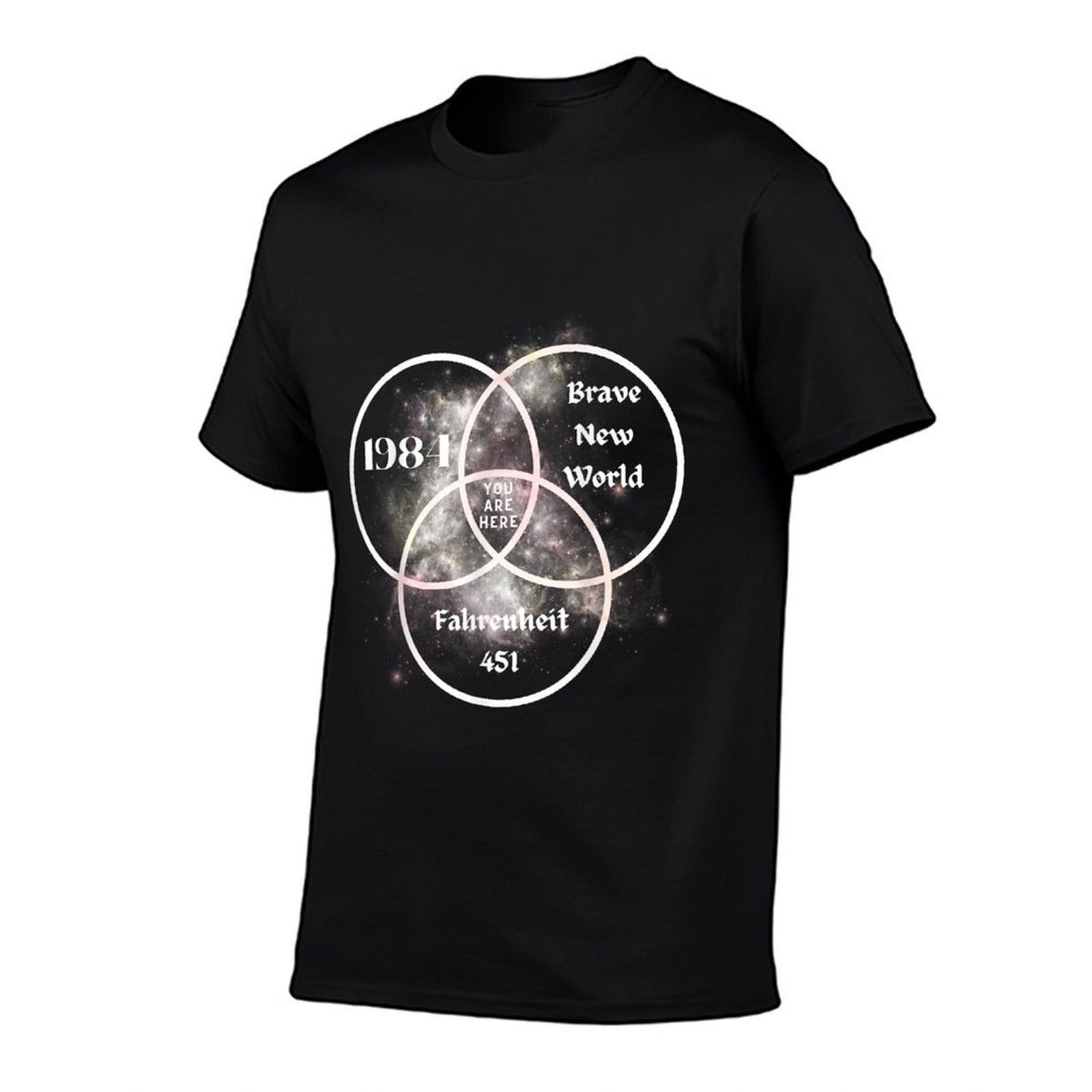 You Are Here 1984 Brave New World Dystopia  Heathered Texture T-Shirt