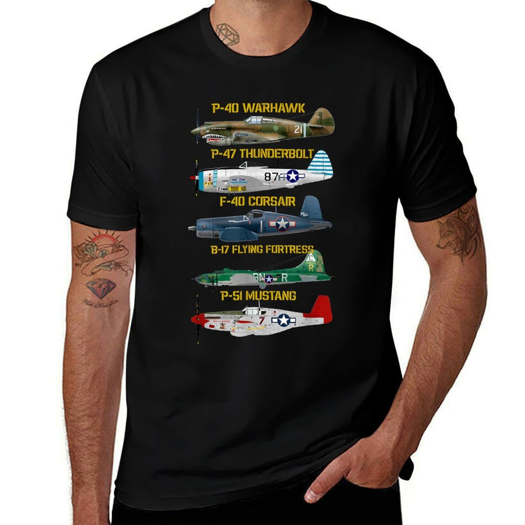 WW2 Planes Warbirds Warplanes  Durable T-Shirt