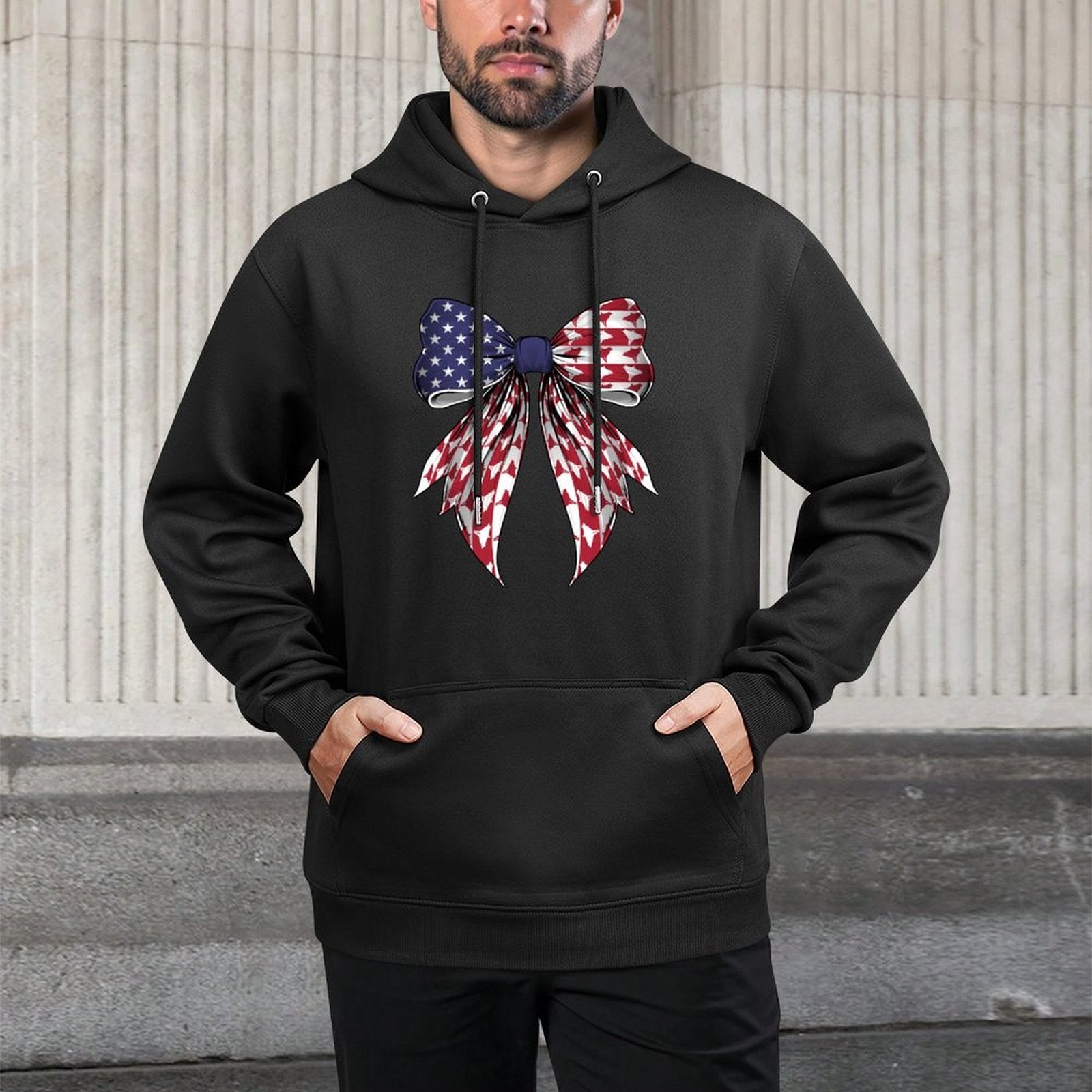 Wingsuit Flying Wingsuit Flyer 4th of July USA American Relaxed Fit Hoodie