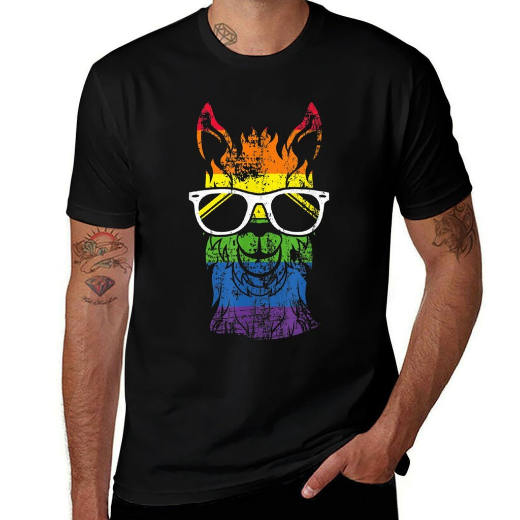 Funny Llama Lover LGBT Rainbow LGBTQ Month Parade Lover  Soft T-Shirt