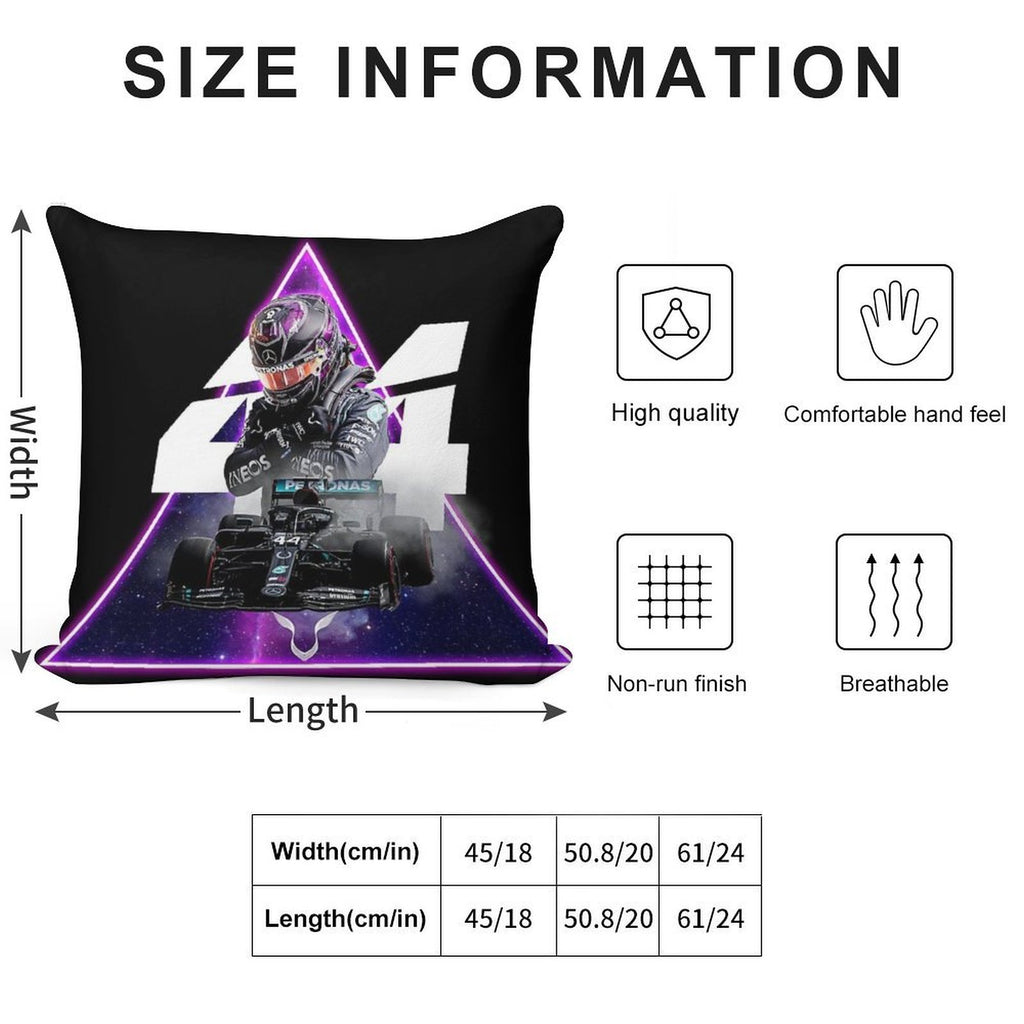Lewis Hamilton F1 Mercedes Champion 2020 Soft Fade-Resistant Throw Pillow