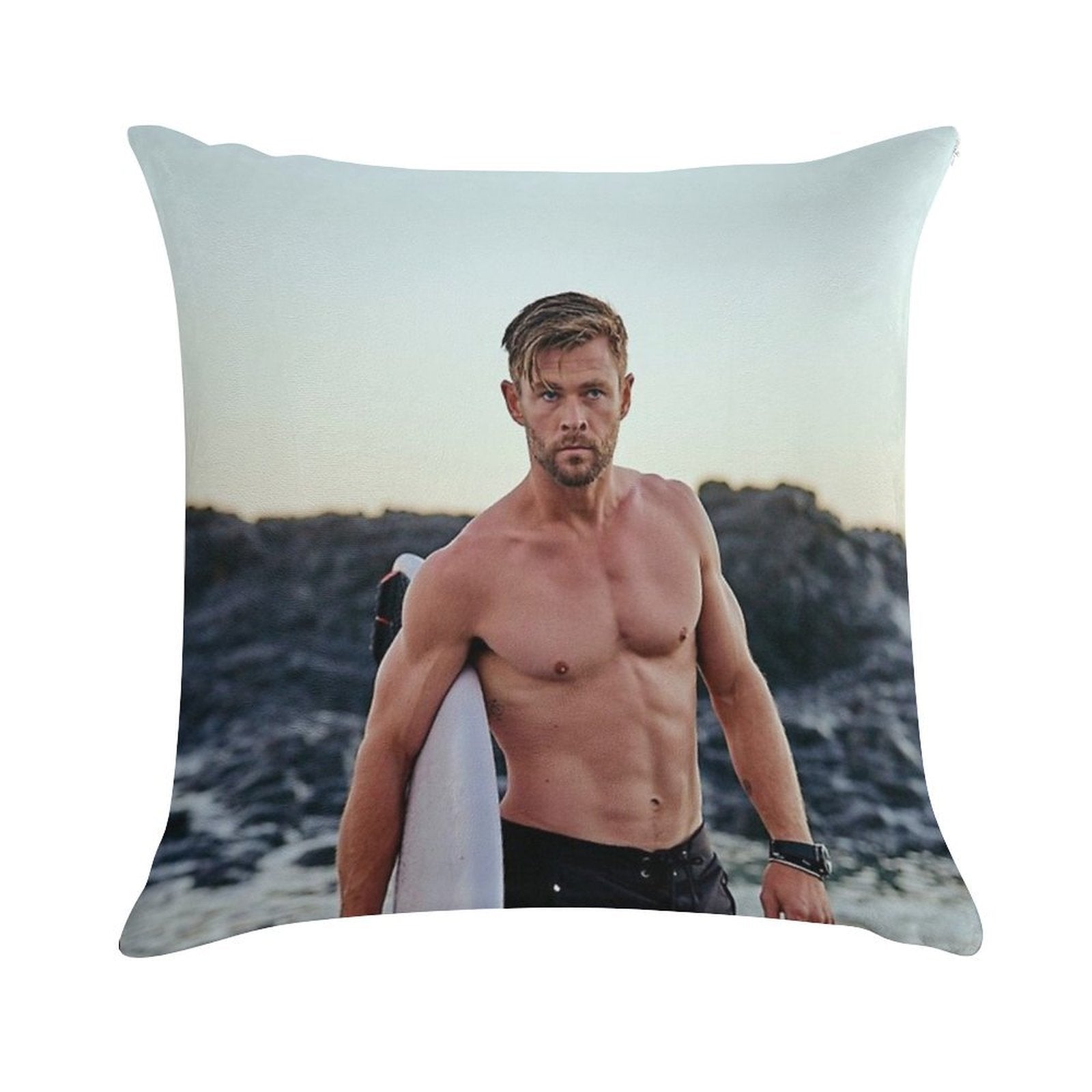 Chris Hemsworth Soft Skin-Friendly Throw Pillow
