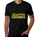 Seattle Washington Retro Vintage Weathered Stripe Throwback  Vintage-inspired T-Shirt