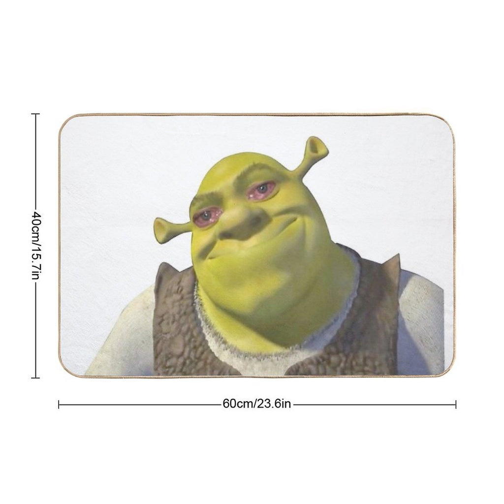 Shrek Crying Meme  Dirt-Trapping Bath Mat